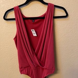 NWT EXPRESS Bodysuit muted red size xs